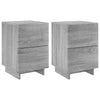 Yöpöytäkaappi 2 kpl Harmaa Sonoma 33,5 x 34,5 x 50 cm