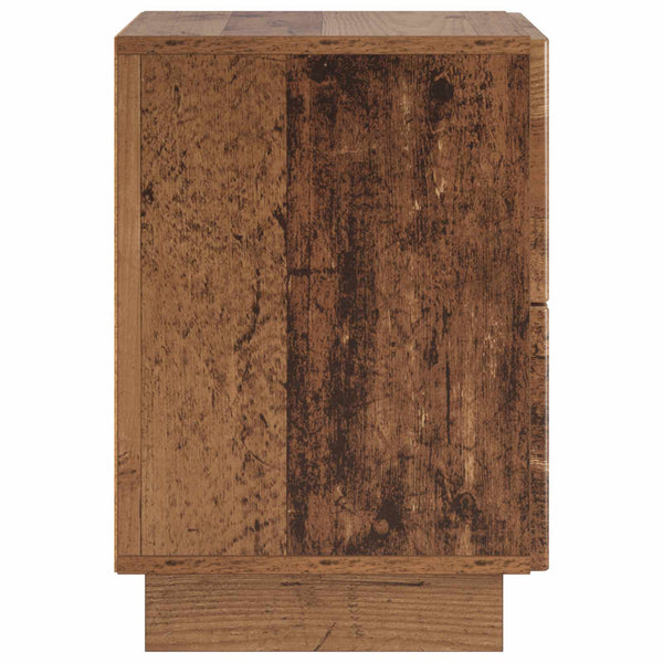 Yöpöytäkaappi 2 kpl Tammipuu 33,5 x 34,5 x 50 cm Tekninen puu