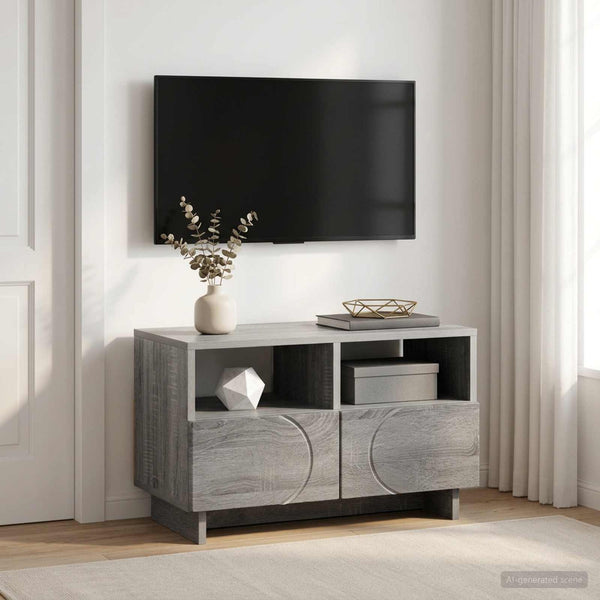 TV-teline 60 x 34.5 x 40 cm Harmaa Sonoma Tekninen puu