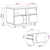 TV-teline 60 x 34.5 x 40 cm Harmaa Sonoma Tekninen puu