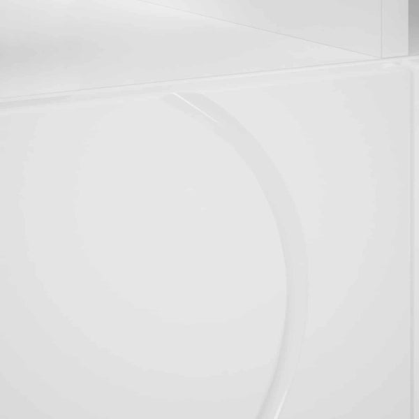 TV-teline 90 x 34.5 x 40 cm valkoinen Tekninen puu