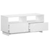 TV-teline 90 x 34.5 x 40 cm valkoinen Tekninen puu