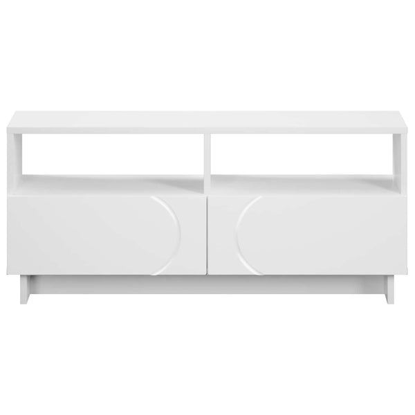TV-teline 90 x 34.5 x 40 cm valkoinen Tekninen puu