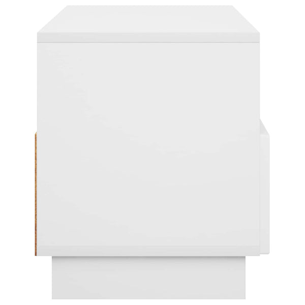 TV-teline 90 x 34.5 x 40 cm valkoinen Tekninen puu