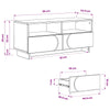 TV-teline 90 x 34.5 x 40 cm valkoinen Tekninen puu