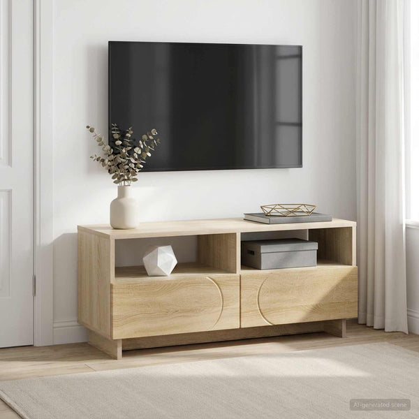 TV-teline 90 x 34.5 x 40 cm Sonoma-tammi Tekninen puu