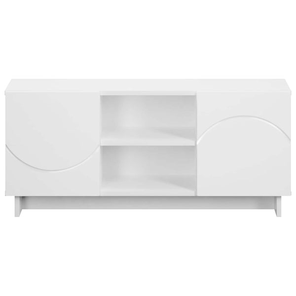 TV-teline 90 x 34.5 x 40 cm valkoinen Tekninen puu