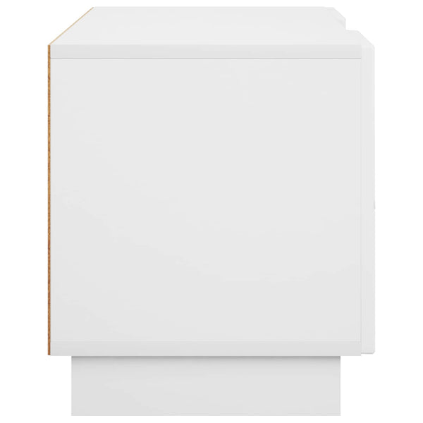 TV-teline 90 x 34.5 x 40 cm valkoinen Tekninen puu