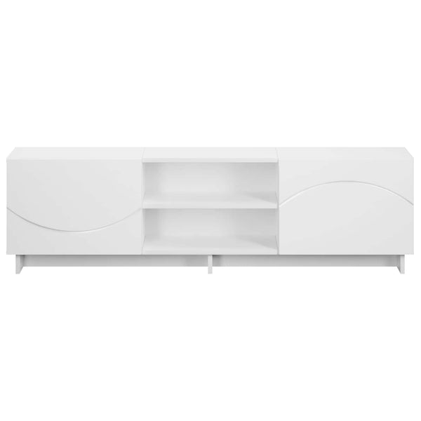 TV-teline 140 x 34.5 x 40 cm valkoinen Tekninen puu