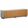 TV-teline 140 x 34.5 x 40 cm Betoninharmaa Tekninen puu