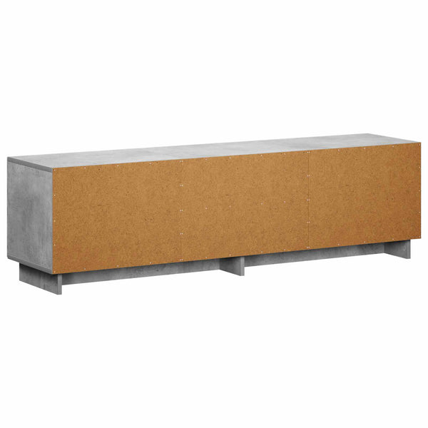 TV-teline 140 x 34.5 x 40 cm Betoninharmaa Tekninen puu