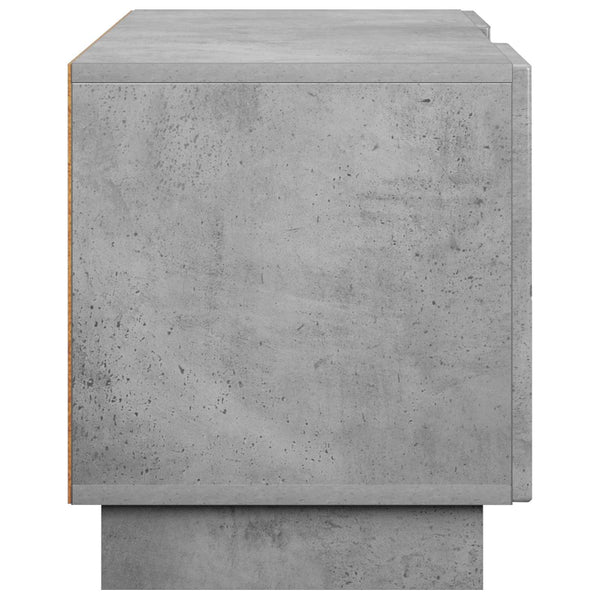 TV-teline 140 x 34.5 x 40 cm Betoninharmaa Tekninen puu
