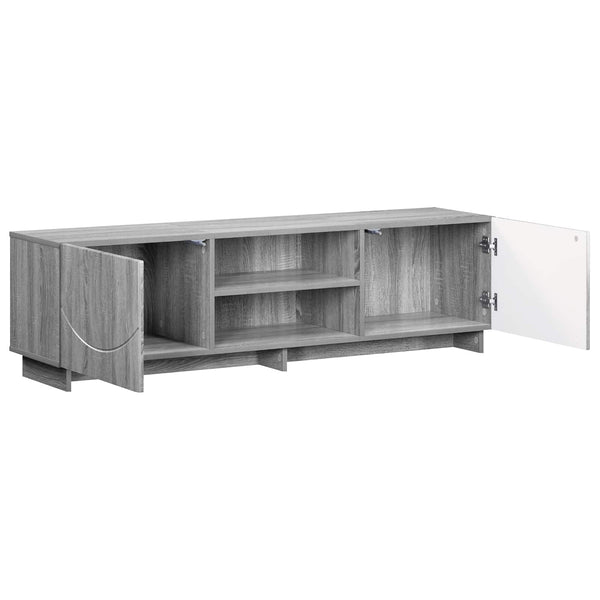 TV-teline 140 x 34.5 x 40 cm Harmaa Sonoma Tekninen puu