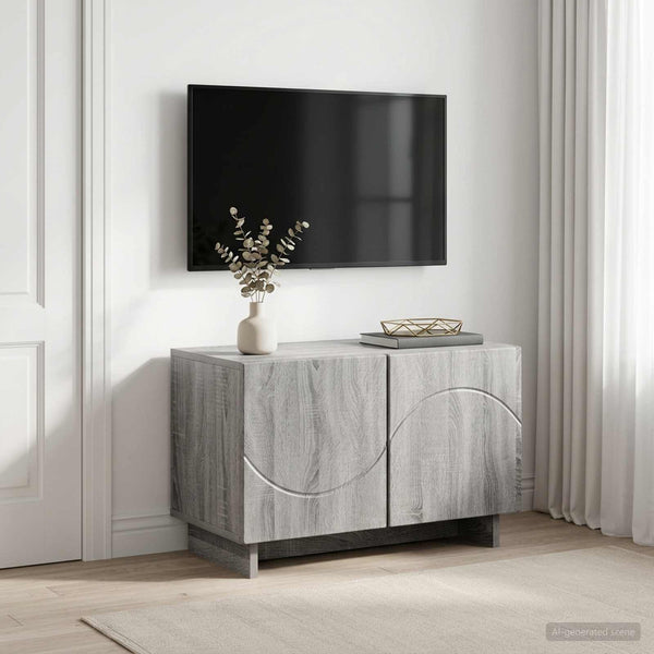 TV-taso 60 x 34.5 x 40 cm Harmaa Sonoma Tekninen puu