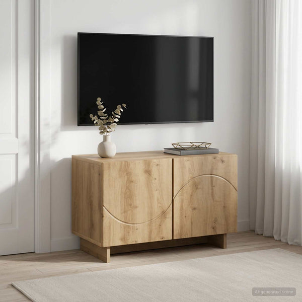 TV-taso 60 x 34.5 x 40 cm Artisaanitammi Tekninen puu