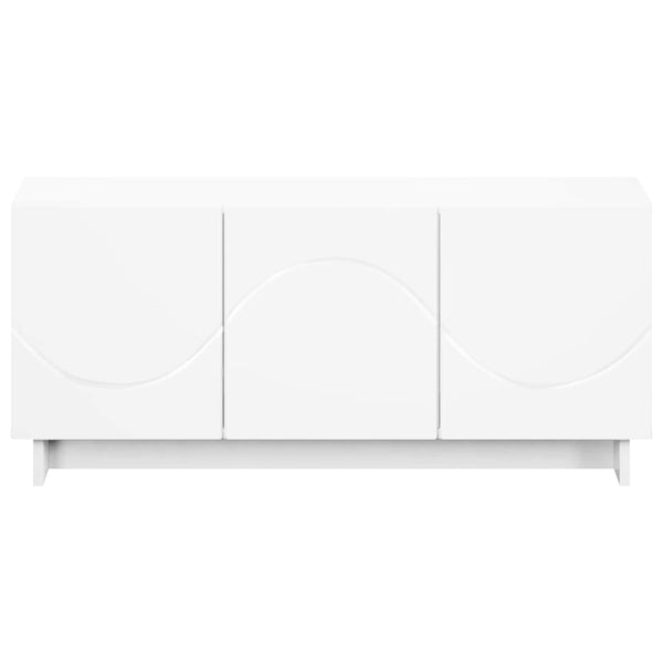 TV-taso 90 x 34.5 x 40 cm valkoinen Tekninen puu
