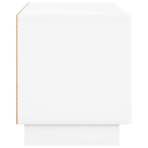 TV-taso 90 x 34.5 x 40 cm valkoinen Tekninen puu