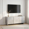 TV-taso 90 x 34.5 x 40 cm Betoninharmaa Tekninen puu
