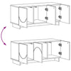 TV-taso 90 x 34.5 x 40 cm Betoninharmaa Tekninen puu