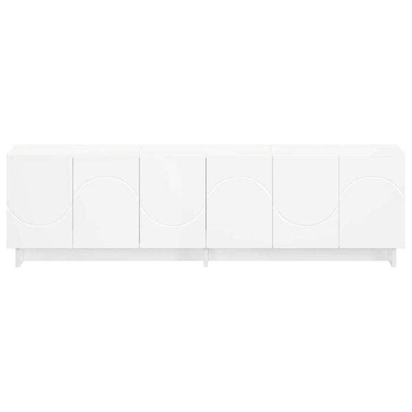 TV-taso 140 x 34,5 x 40 cm valkoinen Tekninen puu