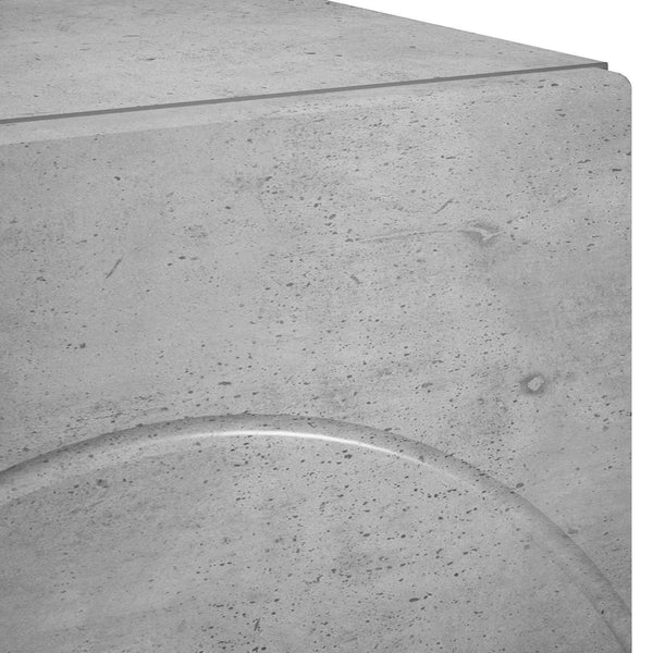 TV-taso 140 x 34,5 x 40 cm Betoninharmaa Tekninen puu