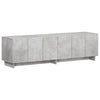 TV-taso 140 x 34,5 x 40 cm Betoninharmaa Tekninen puu