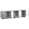TV-taso 140 x 34,5 x 40 cm Betoninharmaa Tekninen puu