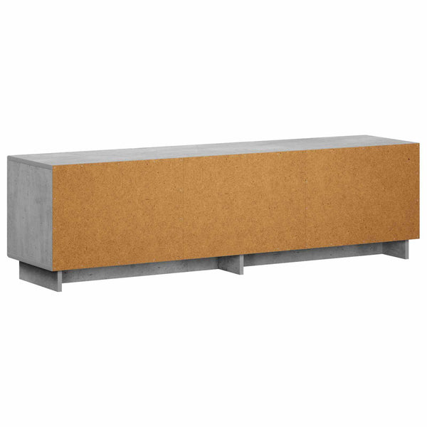 TV-taso 140 x 34,5 x 40 cm Betoninharmaa Tekninen puu