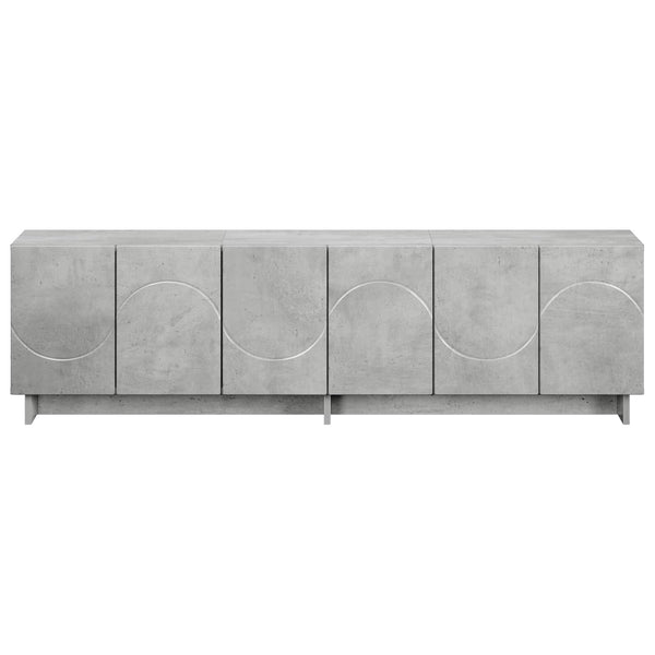 TV-taso 140 x 34,5 x 40 cm Betoninharmaa Tekninen puu