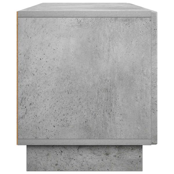 TV-taso 140 x 34,5 x 40 cm Betoninharmaa Tekninen puu