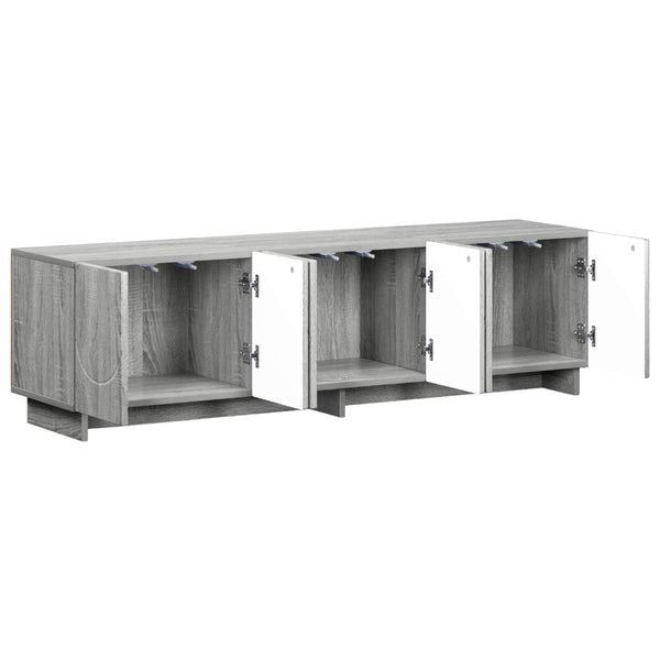 TV-taso 140 x 34,5 x 40 cm Harmaa Sonoma Tekninen puu
