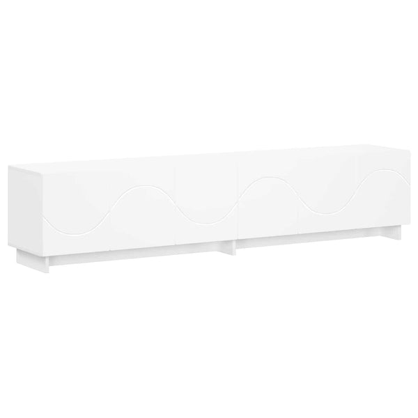 TV-taso 180 x 34,5 x 40 cm valkoinen Tekninen puu