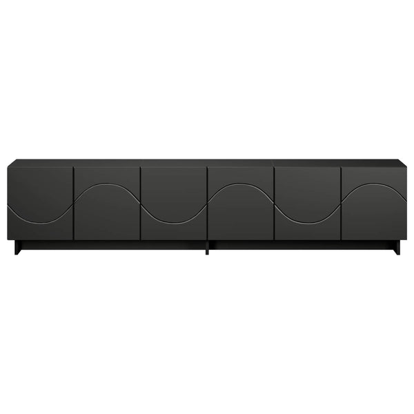 TV-taso 180 x 34,5 x 40 cm Musta Tekninen puu