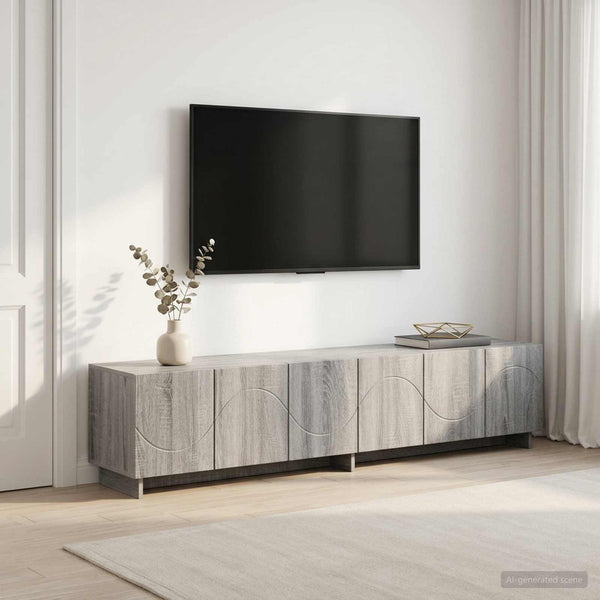TV-taso 180 x 34,5 x 40 cm Harmaa Sonoma Tekninen puu