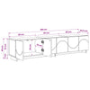 TV-taso 180 x 34,5 x 40 cm Harmaa Sonoma Tekninen puu