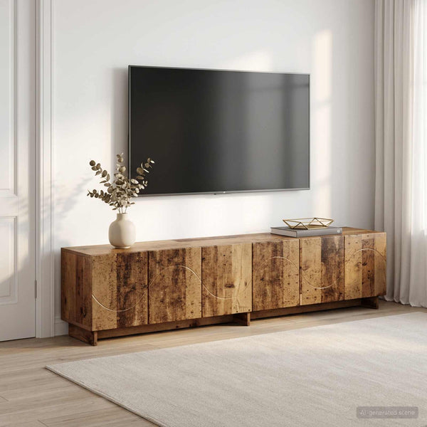 TV-taso 179.5 x 34.5 x 40 cm Vanha puu Tekninen puu