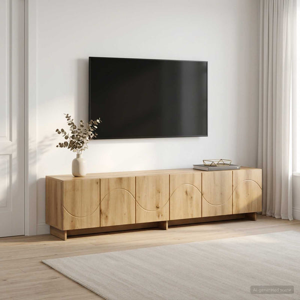 TV-taso 180 x 34,5 x 40 cm Artisaanitammi Tekninen puu