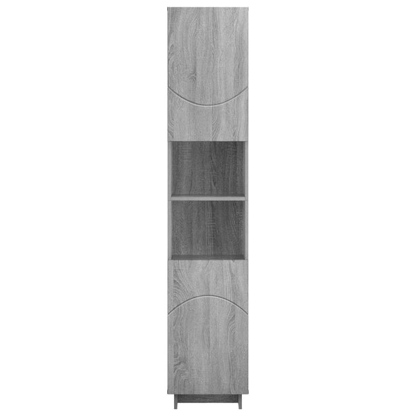 Kylpyhuonekaappi Harmaa Sonoma 36,5 x 38 x 180 cm Tekninen puu