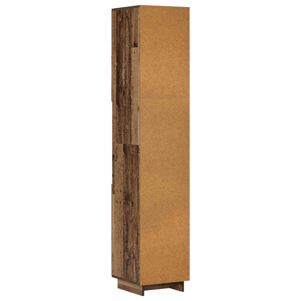 Kylpyhuonekaappi Vanha puu 36,5 x 38 x 180 cm Tekninen puu