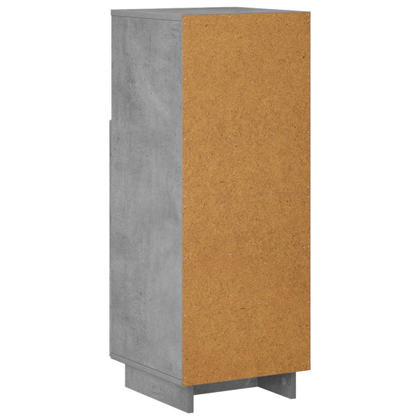 Kylpyhuonekaappi Betoninharmaa 36,5 x 38 x 95 cm Tekninen puu