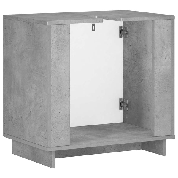 Kylpyhuonekaappi Betoninharmaa 60 x 41 x 58 cm Tekninen puu