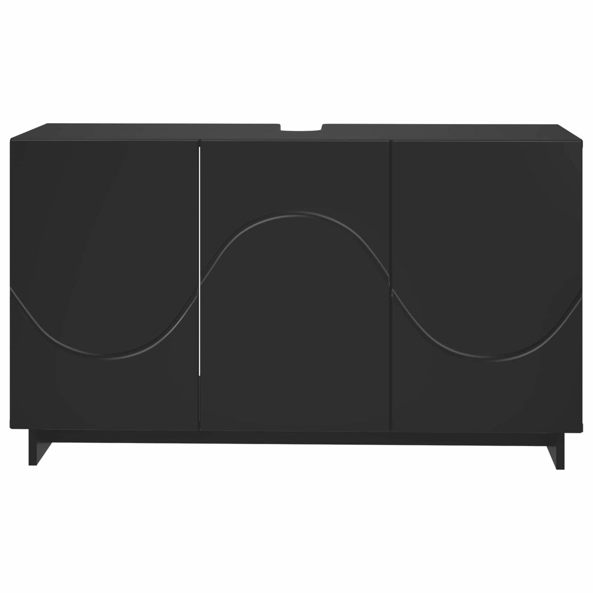 Kylpyhuoneen kaappi Musta 101 x 41 x 58 cm Tekninen puu
