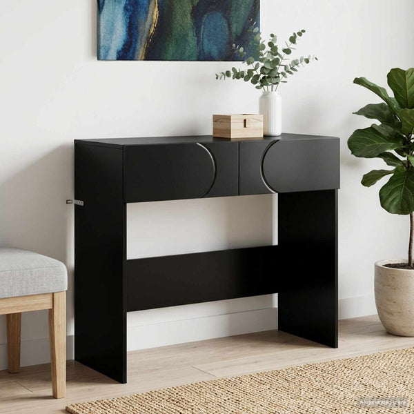 Konsolipöytä Musta 96,5 x 38 x 75 cm Tekninen puu