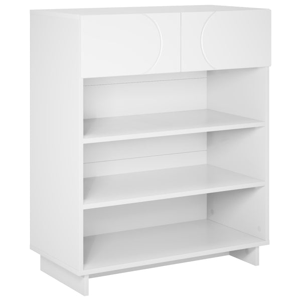 Kenkäkaappi 73 x 38 x 87,5 cm tekninen puu valkoinen