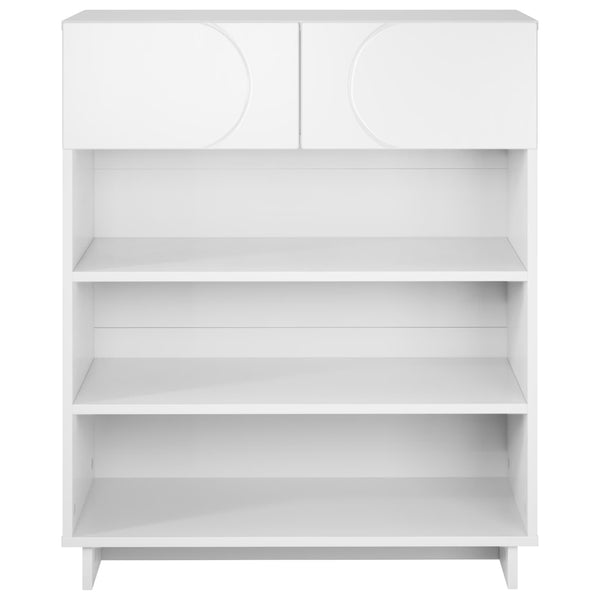 Kenkäkaappi 73 x 38 x 87,5 cm tekninen puu valkoinen
