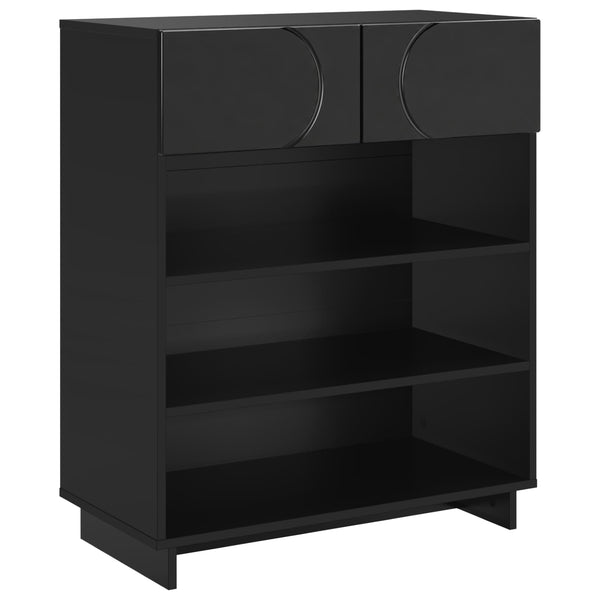 Kenkäkaappi 73 x 38 x 87,5 cm tekninen puu Musta
