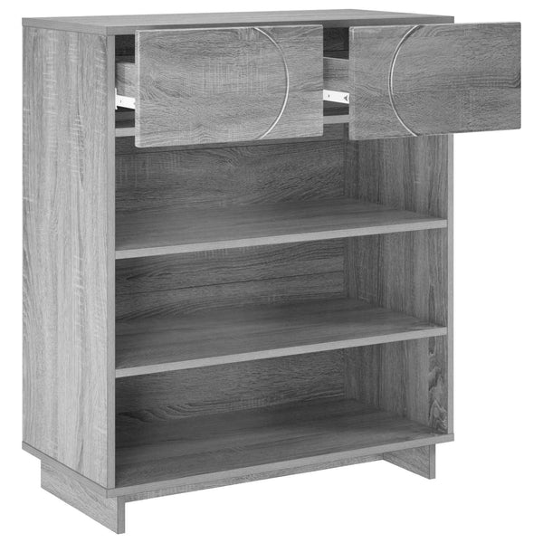 Kenkäkaappi 73 x 38 x 87,5 cm tekninen puu Harmaa Sonoma