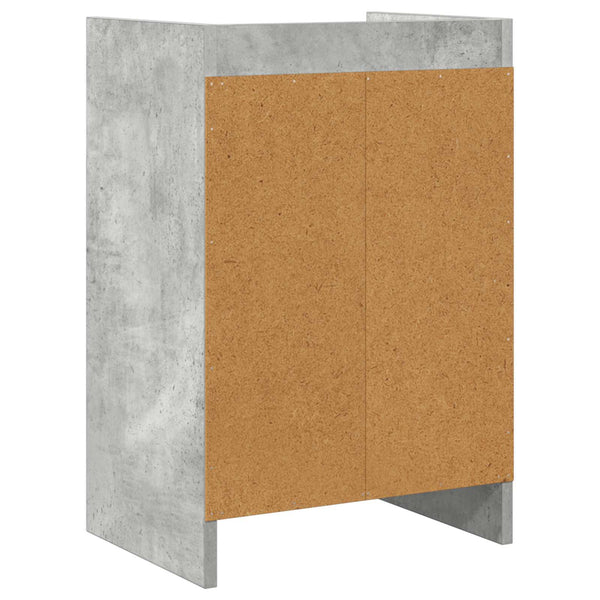 Yöpöydät Betoninharmaa 40 x 30 x 60 cm Tekninen puu