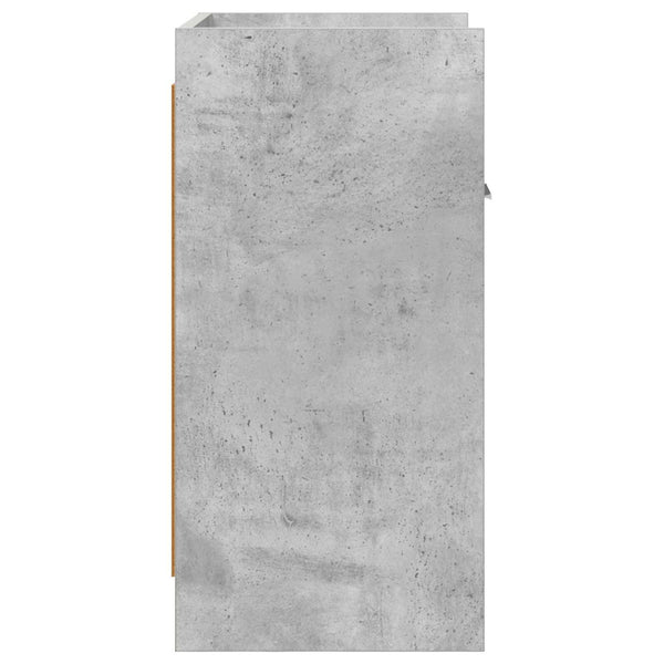 Yöpöydät 2 kpl Betoninharmaa 40 x 30 x 60 cm Tekninen puu