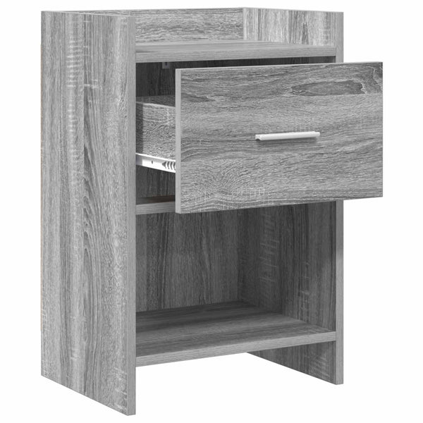 Yöpöydät 2 kpl Harmaa Sonoma 40 x 30 x 60 cm Tekninen puu